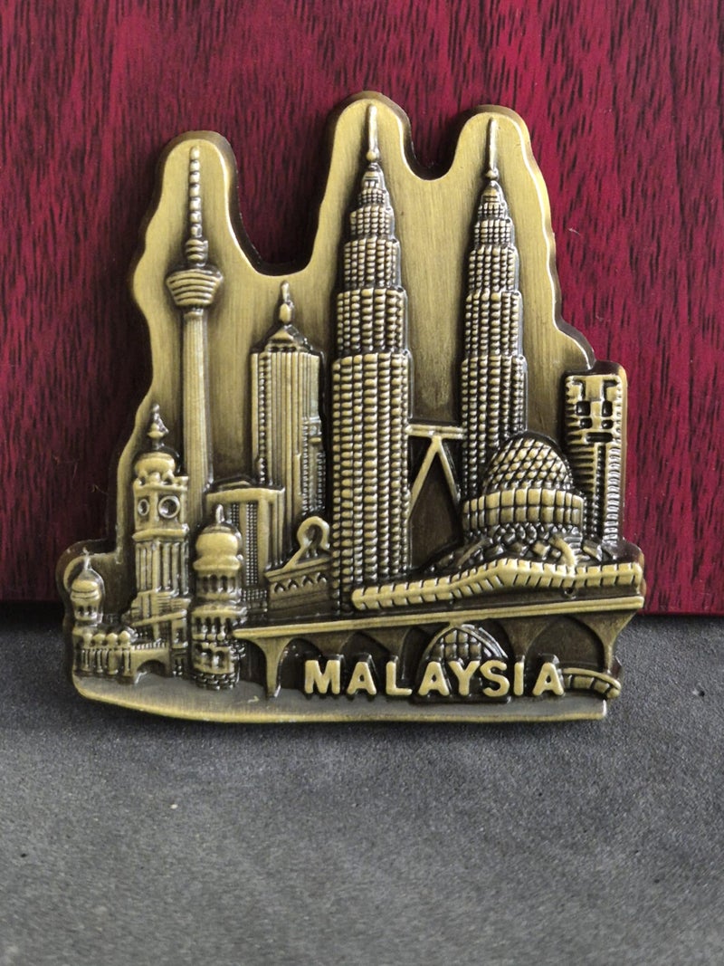 DT DECTONE Regular Metal Fridge Magnet, Malaysia 3D Metal Magnet for Fridge, Study Table, Office Desk, Ideal Gift, Best Home Decor Item for Travel Enthusiasts 6 X 7 CM, Pack of 1 - Image 5