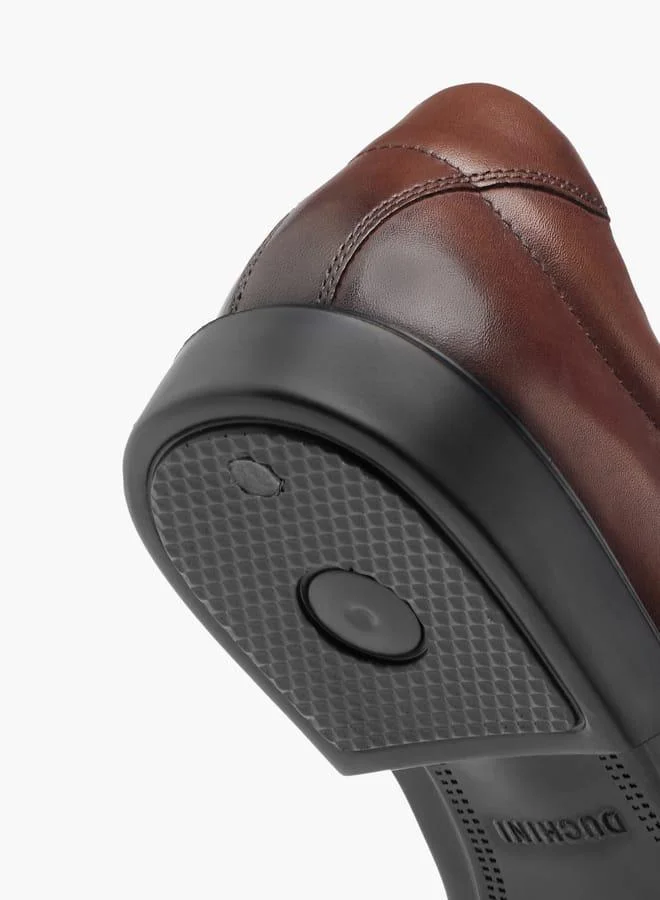 Duchini BROWN Mens Textured Lace-Up Derby Shoes for Men | Best Price UAE