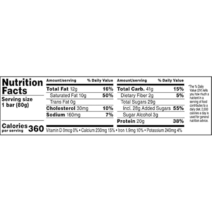 Gatorade Whey Protein Recover Bar, Chocolate Chip, 2.8 Ounce Bars (12 Count) - Image 3