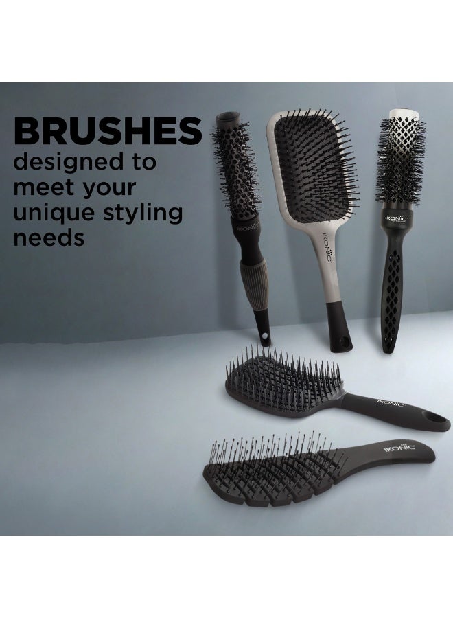 أي كونيك فرشاة أيكونيك الدائرية لتجفيف الشعر Chameleon CCB32 – بتقنية حرارية متفاعلة وأيونية، مضادة للتجعد، مناسبة للتموجات والتمليس والتنعيم وإضافة الحجم، للاستخدام الشخصي والمهني، ولجميع أنواع الشعر - Image 5