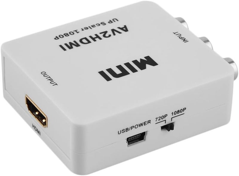 SANCY محول SANCY AV إلى HDMI، RCA إلى HDMI، محول AV2HDTV AV CVBS مركب إلى HDMI فيديو وصوت 1080P يدعم تنسيق PAL/NTSC لجهاز PS2، PS3، صندوق التلفاز، STB، VHS، كاميرا، DVD - Image 4