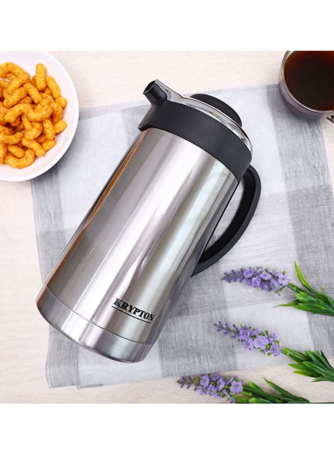 KRYPTON Stainless Steel Vacuum Flask Silver/Black 1.6Liters - Image 4