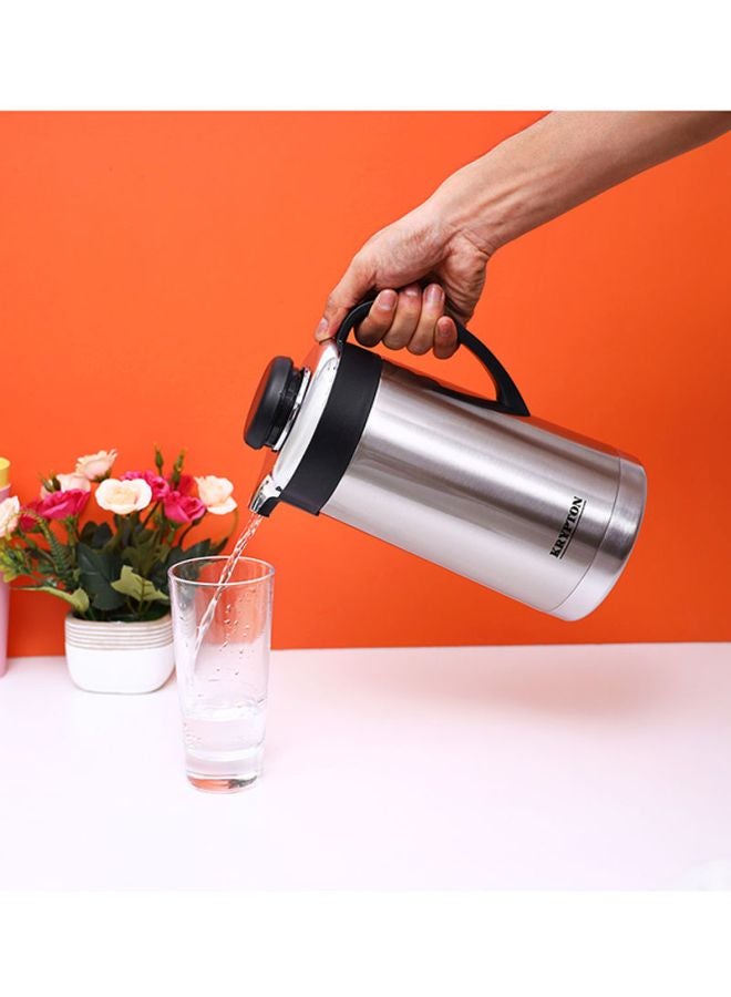 KRYPTON Stainless Steel Vacuum Flask Silver/Black 1.6Liters - Image 5