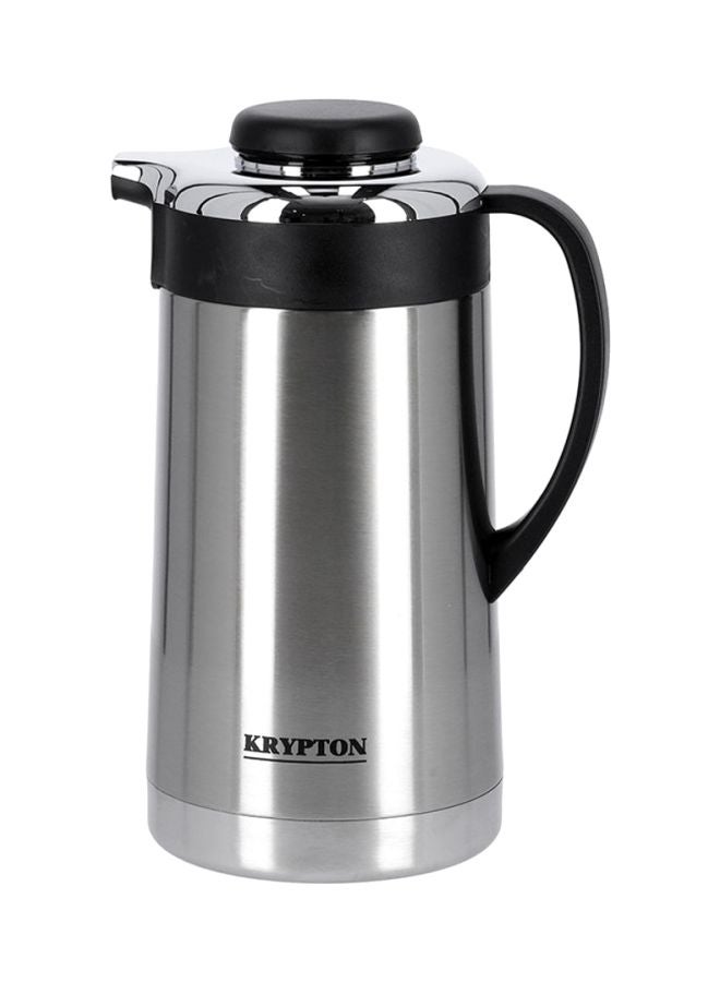 KRYPTON Stainless Steel Vacuum Flask Silver/Black 1.6Liters - Image 1