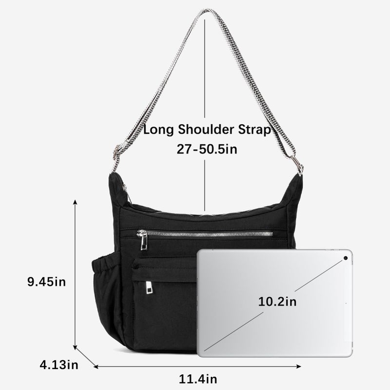 CLUCI Travel Purses for Women, Waterproof Nylon Crossbody Bags for Woman Trendy, Anti Theft Shoulder Handbags for Ladies - Image 3