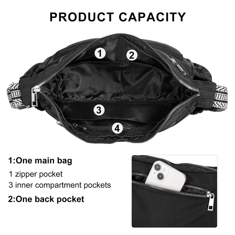 CLUCI Travel Purses for Women, Waterproof Nylon Crossbody Bags for Woman Trendy, Anti Theft Shoulder Handbags for Ladies - Image 4