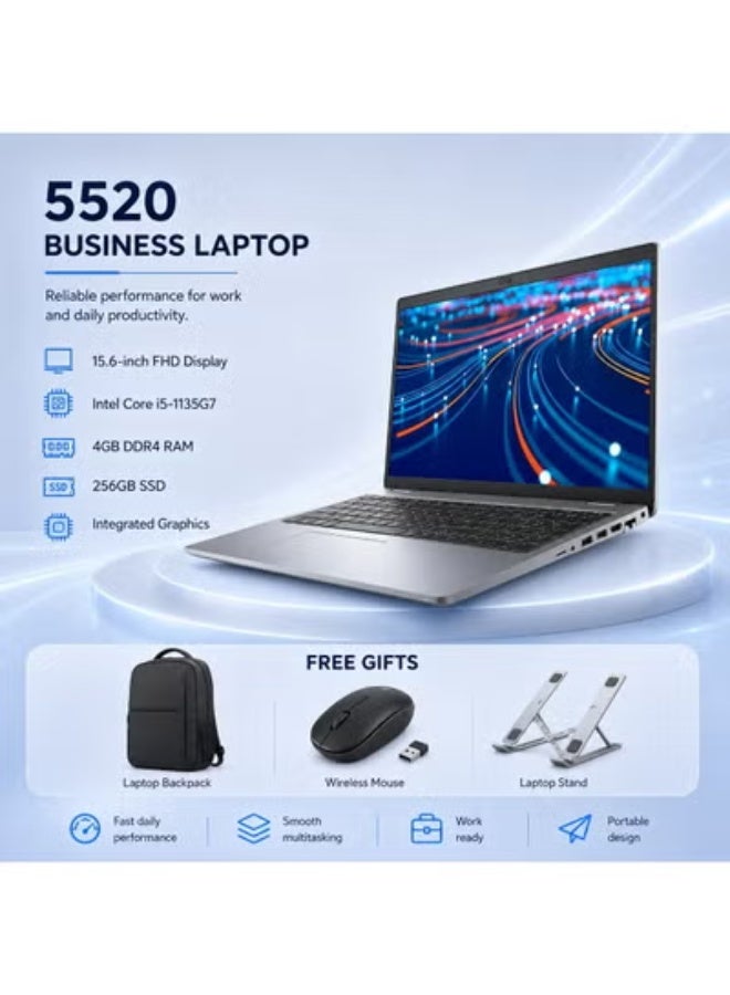 Fast Business Laptop, Intel Core i5, 4GB RAM, 256GB SSD, High-Resolution Display, Includes Free Bag, Mouse, and Laptop Stand - Image 1