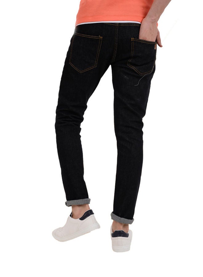 WHITE RABBIT White Rabbit Slim Fit Heather Black Jeans - Image 4