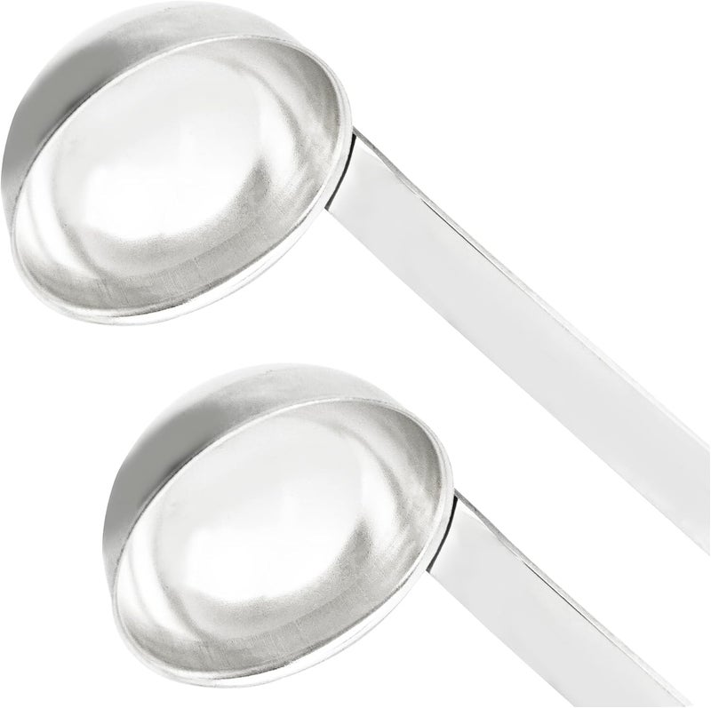 AUXBC 2Pcs 1oz Stainless Steel Soup Ladle, Long Handle Ladles with Pouring Rim for Cooking, Serving Soup, Sauce, Stew, Kitchen - Image 3