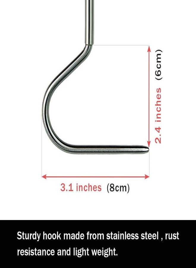 Efficacy Black Collapsible Stainless Steel Fruit Hook 28Cm | Retractable Convenient Hook for Garbage Lifting Lightweight Extendable Upto 100Cm Qty - 1 - Image 5