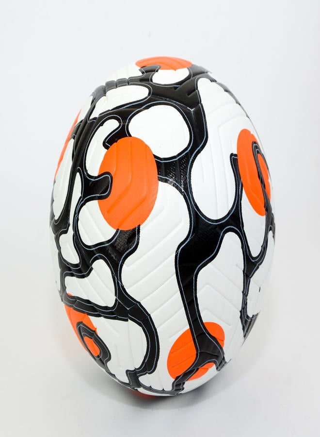 Football, size 5 - black, white and Orange - Image 2