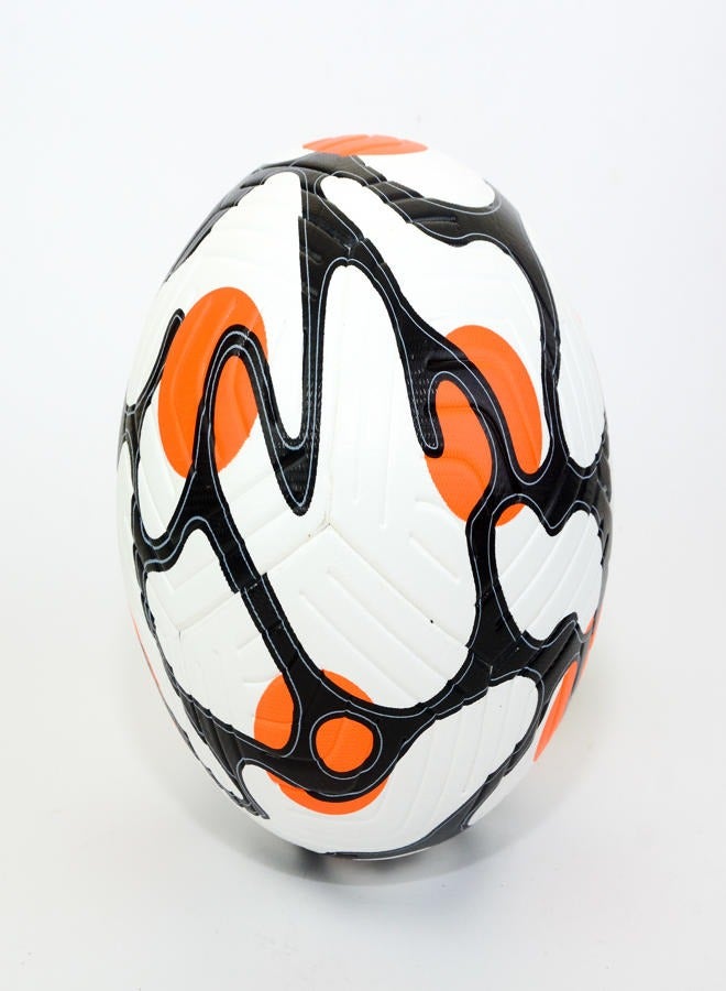 Football, size 5 - black, white and Orange - Image 3