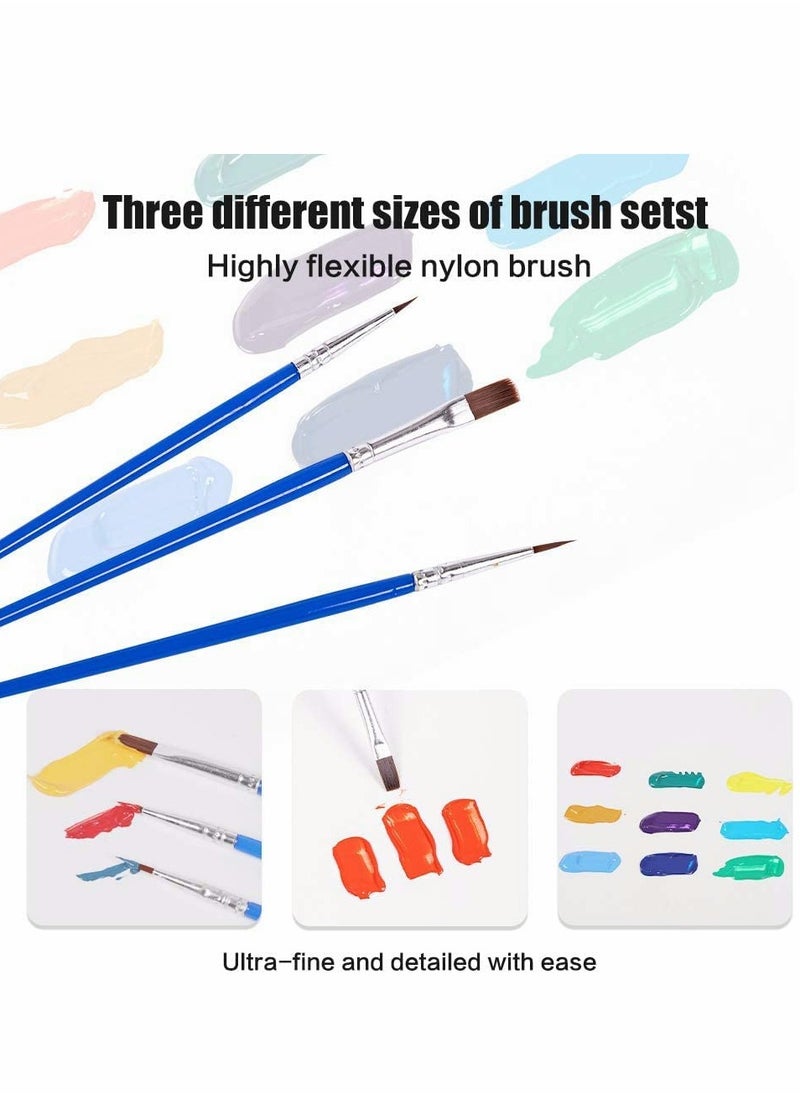 Generic - DIY Acrylic Paint by Numbers Kit for Canvas Art Three Stunning Flower Designs with 3 Brushes & Bright Colors for Ages 812 Ideal Craft Activity 40x50cm - Image 1