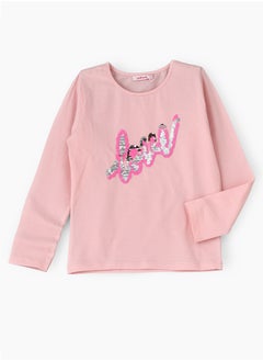 Sweat top with print at front
