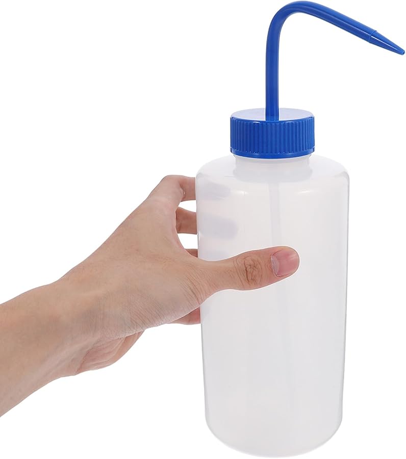 Transparent Wide Mouth Squeeze Bottle Leakproof for Tattoo Eyelash Cleaning Plant Watering - Image 3