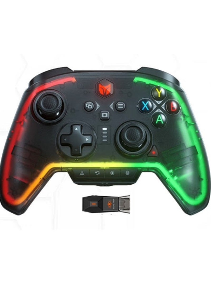 BIGBIG WON Classic Gamepad BIGBIGWON Rainbow 2 Pro Wireless Gaming Controller for Switch / PC / Android / iOS with Hall Effect Trigger, 0 Deadzone Joystick, 1000mAh Battery, 1000Hz Polling Rate, 12-bit AXIS-RESOLUTION, 8-Way Mechanical D-pad, 4 Large Extra Buttons - Image 1