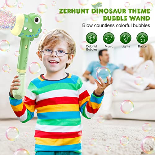 Zerhunt Bubble Machine for Kids | Outdoor Toys for Toddlers Age 3-5 | Perfect as a Gift for Party Favors Birthdays Valentine Halloween and Christmas | Battery Operated Bubble Wand for Easy Outdoor Use - Image 2