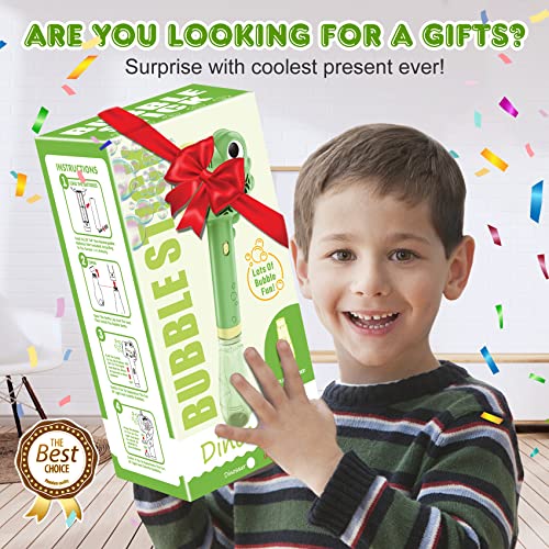 Zerhunt Bubble Machine for Kids | Outdoor Toys for Toddlers Age 3-5 | Perfect as a Gift for Party Favors Birthdays Valentine Halloween and Christmas | Battery Operated Bubble Wand for Easy Outdoor Use - Image 5