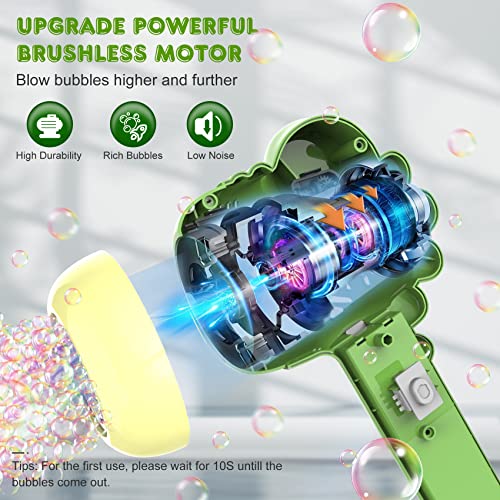 Zerhunt Bubble Machine for Kids | Outdoor Toys for Toddlers Age 3-5 | Perfect as a Gift for Party Favors Birthdays Valentine Halloween and Christmas | Battery Operated Bubble Wand for Easy Outdoor Use - Image 3