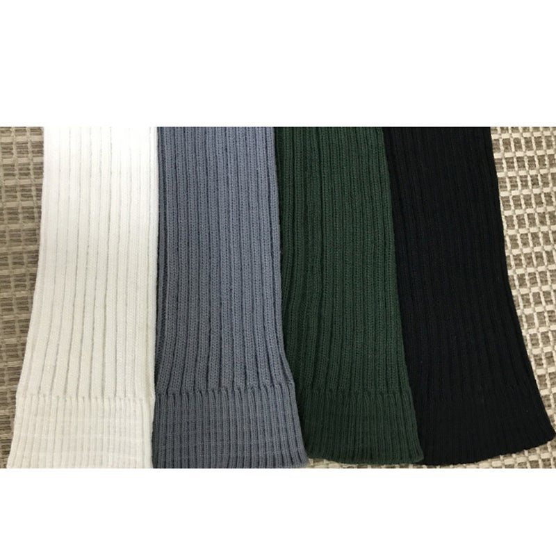 Women Warm Crochet Knitted Leg Socks Latin Dance Yoga Sports Protective Leg Warmers - Size L(White) - Image 3