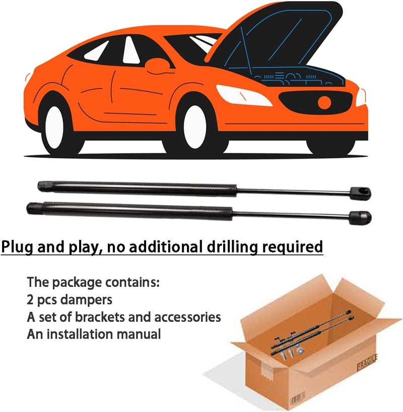TSUBASA Lift Supports for Fiat 500 (2007-2022) - Image 5