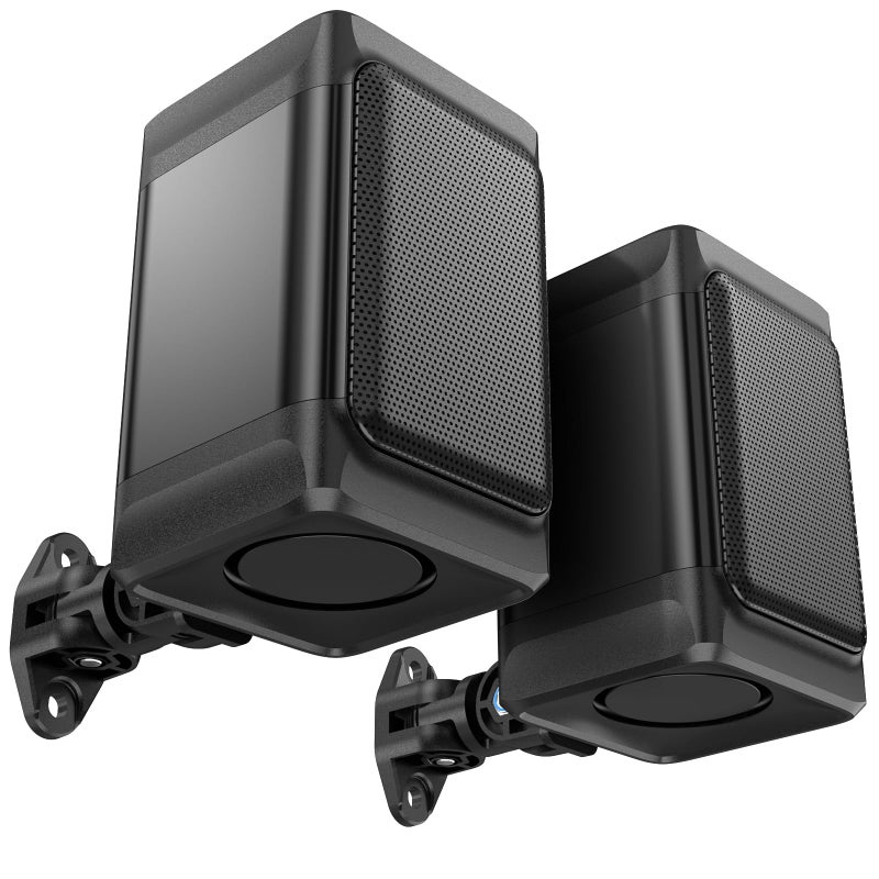 Saiyin Outdoor Indoor Speakers Marine Grade Mount Speakers Surround Sound Speakers with Wall Mount Brackets for Boat Patio Garage Home Surround System One Pair