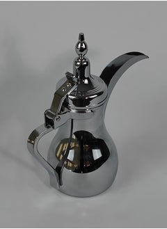 HTH Classic Arabic Coffee Dallah Pot Rustproof Premium Stainless Steel Teapot Mirror Finish Coffee Kettle Easy Pour Spout Tea Kettle with Attached Lid and Ergonomic Handle Dishwasher Safe Teapot for Office Home 12/18/26/32/48 Oz  - Image 5