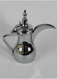 HTH Classic Arabic Coffee Dallah Pot Rustproof Premium Stainless Steel Teapot Mirror Finish Coffee Kettle Easy Pour Spout Tea Kettle with Attached Lid and Ergonomic Handle Dishwasher Safe Teapot for Office Home 12/18/26/32/48 Oz  - Image 3