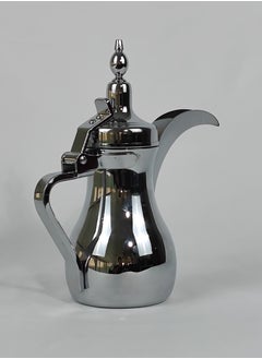 HTH Classic Arabic Coffee Dallah Pot Rustproof Premium Stainless Steel Teapot Mirror Finish Coffee Kettle Easy Pour Spout Tea Kettle with Attached Lid and Ergonomic Handle Dishwasher Safe Teapot for Office Home 12/18/26/32/48 Oz  - Image 4