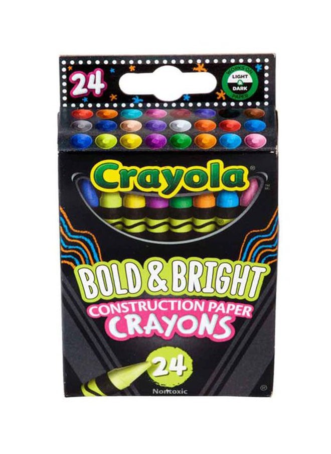 Bold  And Bright Paper Crayons, 24 Count - pzsku/Z525A10FC6BDA5F0A5D12Z/45/_/1736514440/dfcaae78-78e8-4328-b089-af47c1d2342e