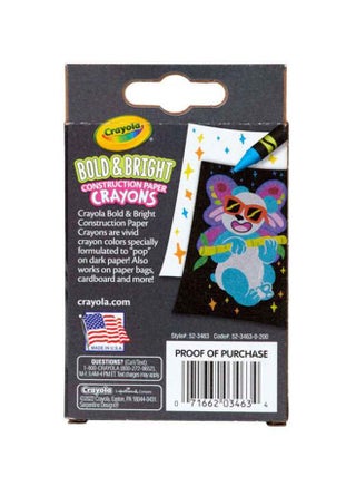 Bold  And Bright Paper Crayons, 24 Count - view 4
