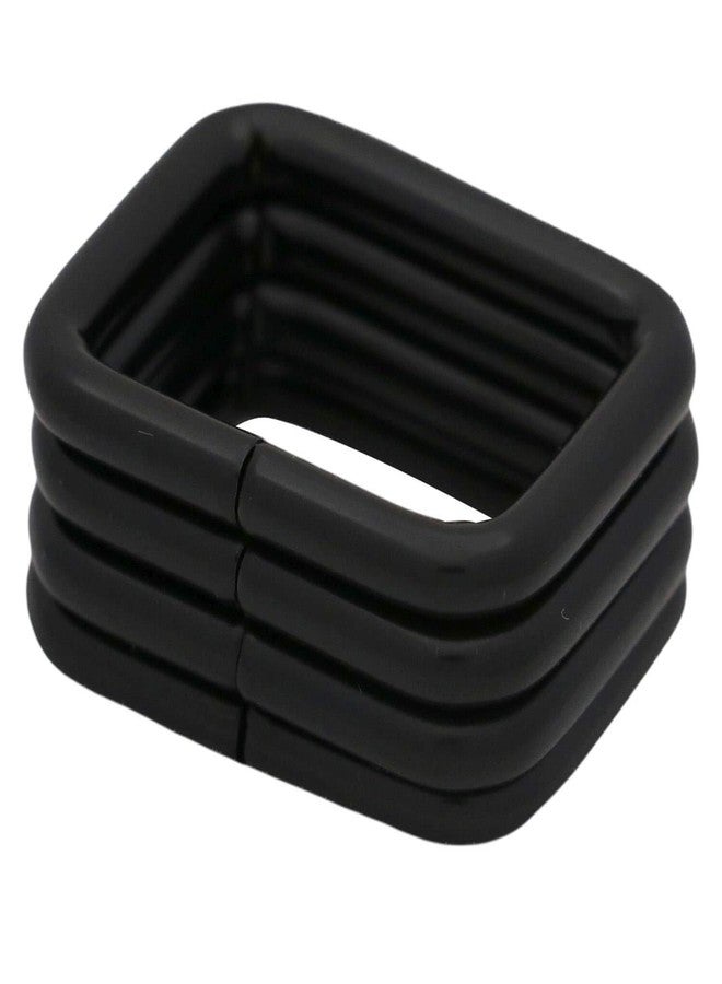 BIKICOCO Metal Rectangle Ring Buckles Square Strap Webbing Belt Rings for Bag Purse Non Welded 1 x 3/4 Inch, Black, Pack of 30 - Image 4