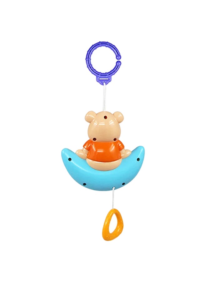 COGNIKIDS دب موسيقي لعبة جرس السحب | لعبة معلقة على السرير مع موسيقى مهدئة لطيفة | لعبة مهدئة خالية من BPA للأطفال من 0+ أشهر | لعبة موبايل حيوانات موسيقية قابلة للسحب - Image 3