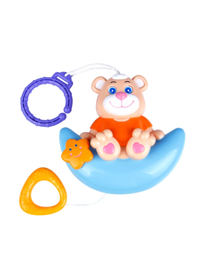 COGNIKIDS دب موسيقي لعبة جرس السحب | لعبة معلقة على السرير مع موسيقى مهدئة لطيفة | لعبة مهدئة خالية من BPA للأطفال من 0+ أشهر | لعبة موبايل حيوانات موسيقية قابلة للسحب - Image 4