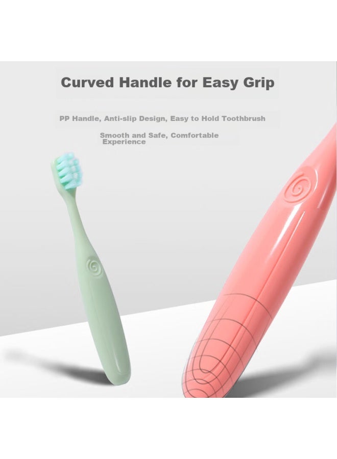 Cookss Children's Toothbrush For Ages 3-6 Ultra-soft Bristles Gum Protection Oral Cleaning Baby Training Toothbrush - Image 3