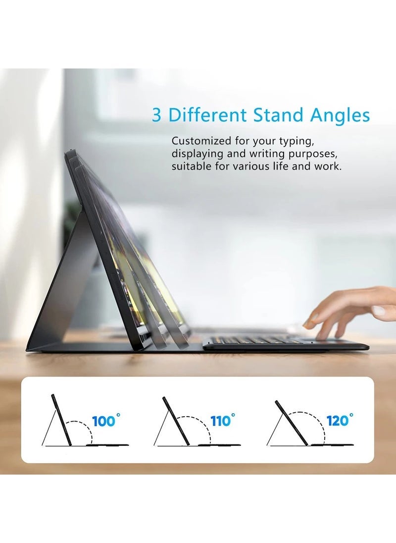 ELTRAZONE iPad Air 13" (2024) M2 Wireless Keyboard with Touchpad | Smart Keyboard Case for Ultimate Protection & Productivity | Multi-Functional Bluetooth Keyboard with Responsive Trackpad | Slim, Lightweight Design for Enhanced Typing Experience - Image 5