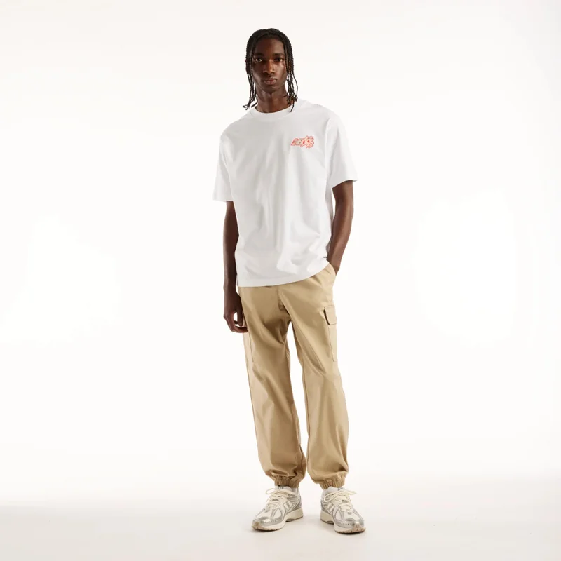 New Balance White Men's Sticker Pack T-Shirt for Men | Best Price UAE