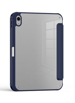 Terra Cover for iPad Terra 10th Generation 10.9 inch 2022 with Smart Pen Holder Slim Smart Cover with Kickstand 2 in 1 Blue/Clear  - Image 4