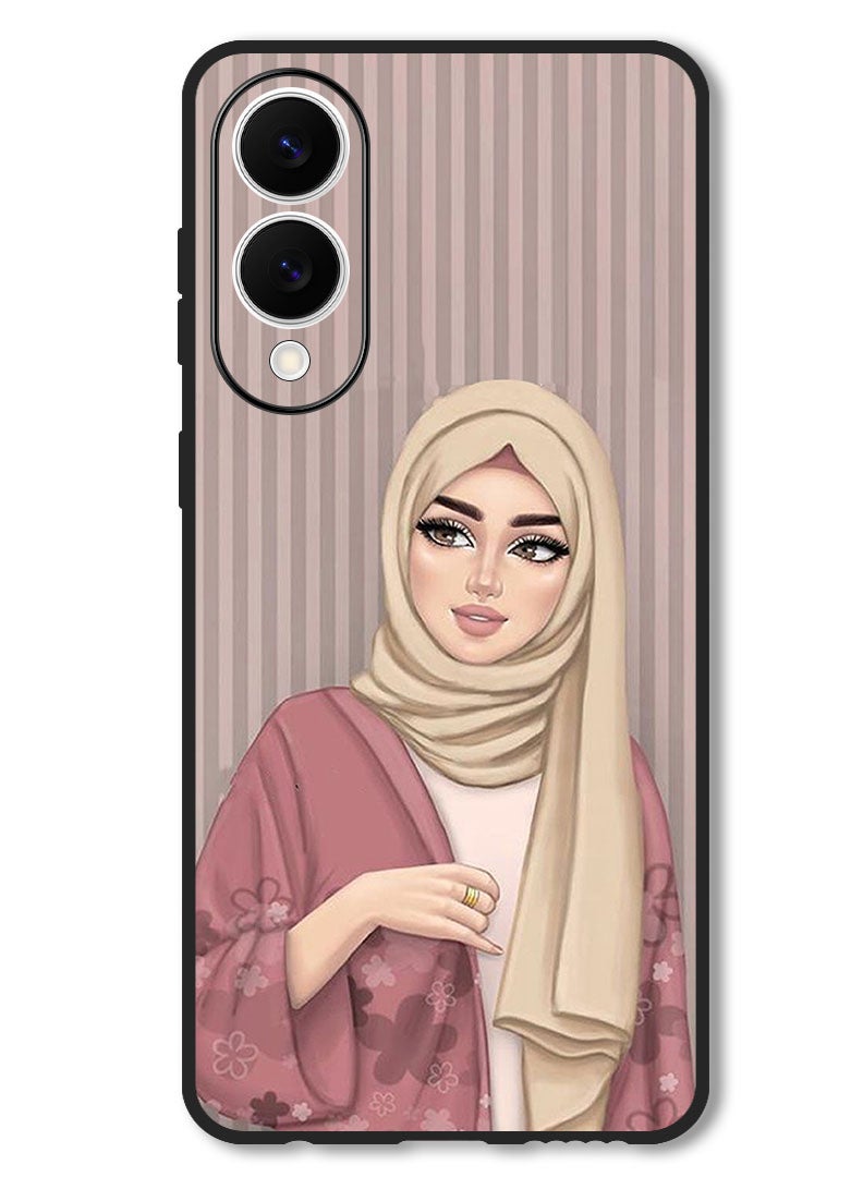 Theodor Case Compatible with Samsung Galaxy S25 Edge 6.7 Inch Protection Shockproof Bumper Cover Hijab Girl 1 - Image 1