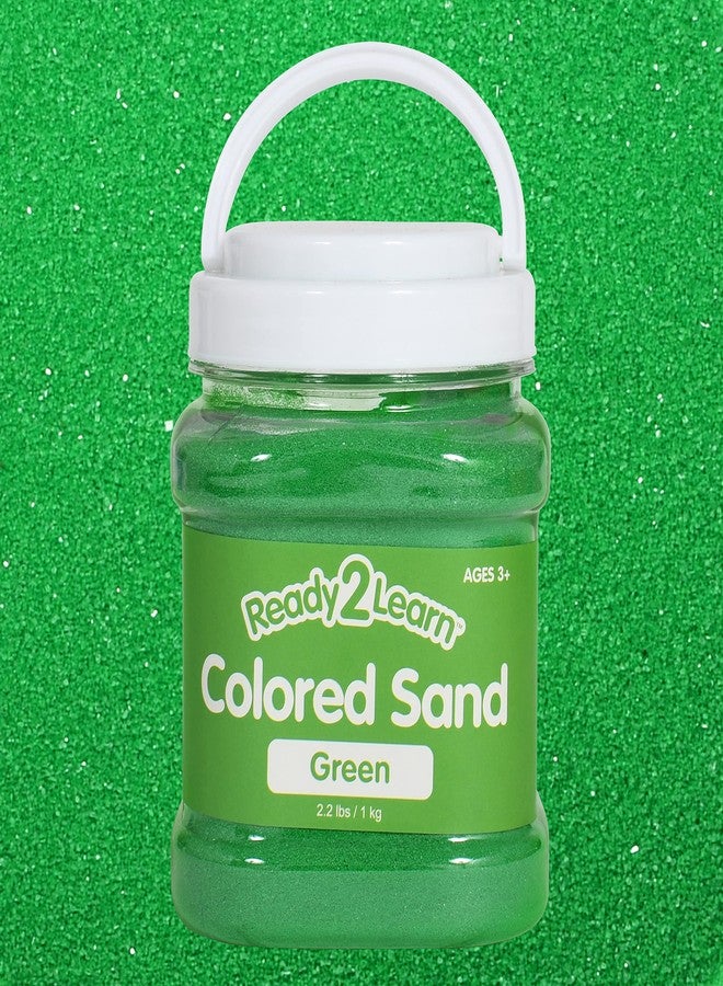 Ready 2 Learn Colored Sand | Green | 2.2 lbs | Play Sand for Kids | Perfect for Arts and Crafts and Sensory Bins - Image 1