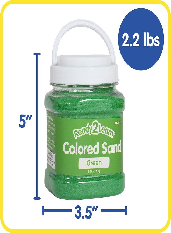 Ready 2 Learn Colored Sand | Green | 2.2 lbs | Play Sand for Kids | Perfect for Arts and Crafts and Sensory Bins - Image 2
