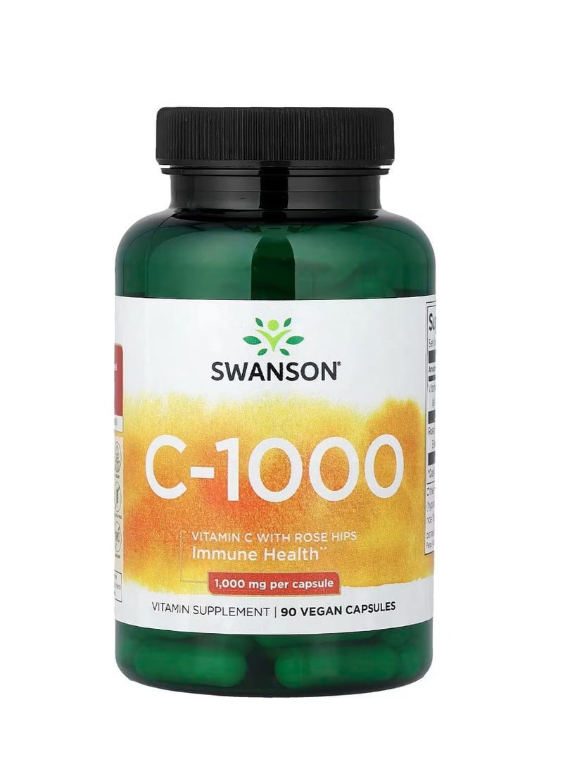 سوانسون كبسولات سي-1000 النباتية، 90 كبسولة - Image 1