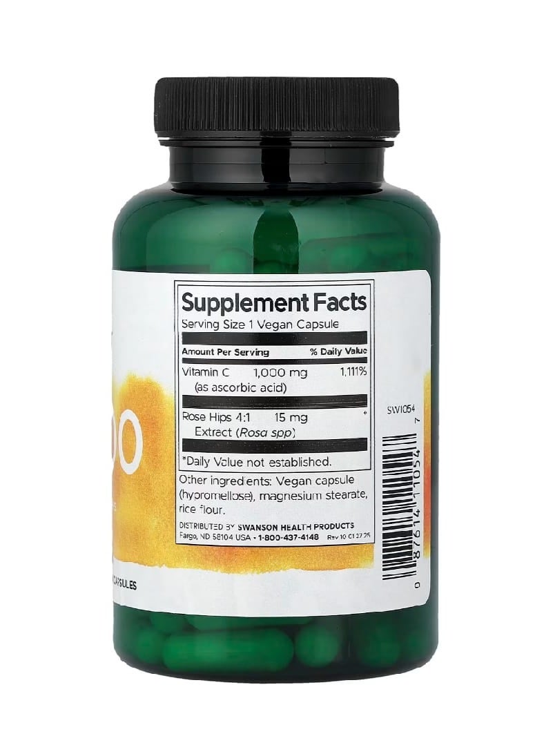 سوانسون كبسولات سي-1000 النباتية، 90 كبسولة - Image 2