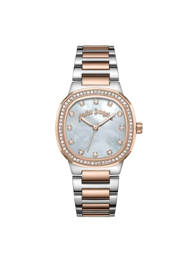 Palm Angels Nova White Mother-of-pearl Dial Stainless Steel Bracelet Analog Watch for Women, 32mm