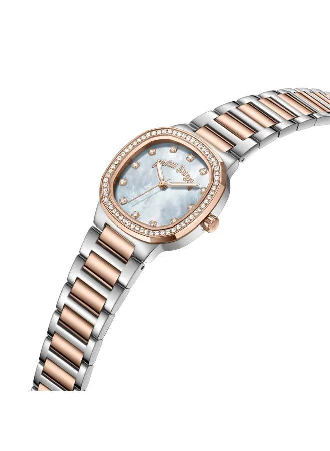 Palm Angels Nova White Mother-of-pearl Dial Stainless Steel Bracelet Analog Watch for Women, 32mm