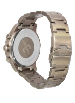 Jovial JOVIAL 16077GBMC10E Men's Metal Band Watch, 46mm, Brown Dial  - Image 3