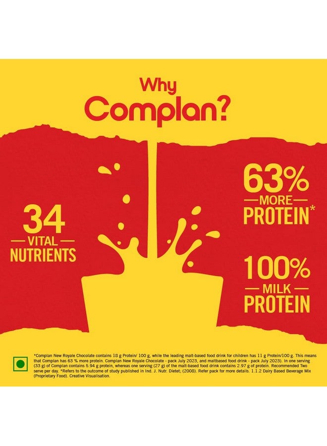 Complan Complan Nutrition Drink Powder for Children, Royale Chocolate Flavour, 1 kg Carton | Nutrition drink for kids with protein & 34 vital nutrients  - Image 4