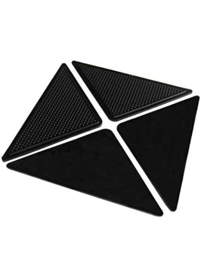 Washable and Reusable Silicone Anti-Slip Carpet Glue Sticky Backing Pads for Home, Bathroom and Living Room Carpets, Black-292 - Image 3