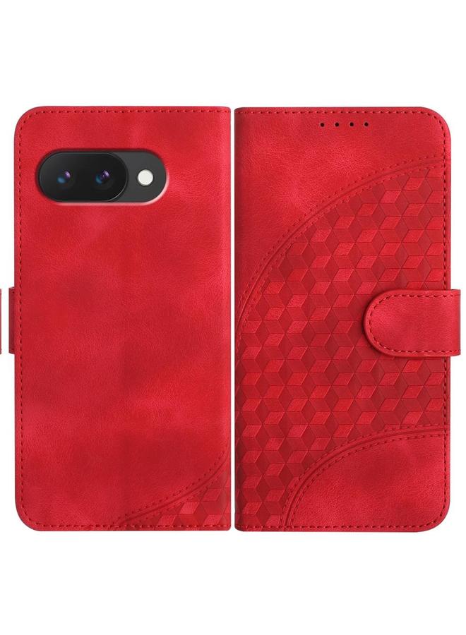 S-TOP Case For Google Pixel 9a Elephant Head Embossed Phone Leather Case with Lanyard - Image 1