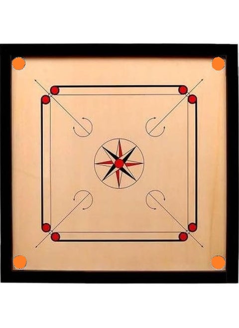 Wooden Carrom Board Large Size With 2 Boxes Board Coins One Is Best Quality And One Best Quality Strikers With Carrom Board Powder Complete Kit